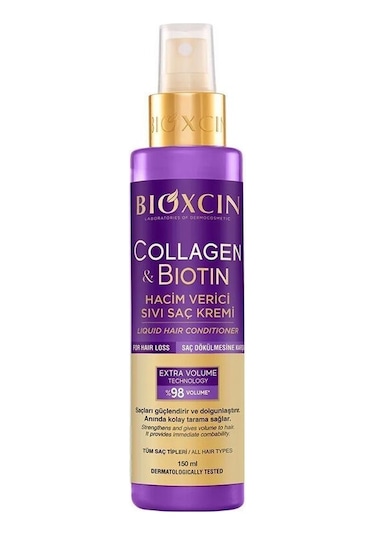 Bioxcin Collagen Biotin Hacim Verici Sıvı Saç Kremi 150 Ml Kalın Telli