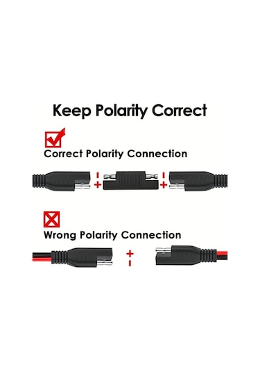 Dashanshop Jyft 2m/6.6ft Araç Sae Şarj Kablosu 16awg Sigara Çakmaklı Adaptörlü