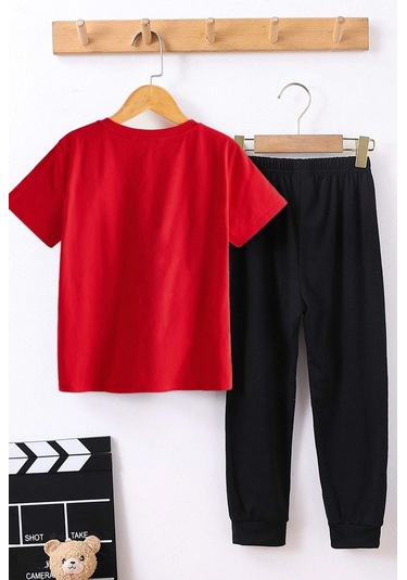 Çocuk Jujutsu Kaisen Alt - Üst Eşofman Takımı Siyah