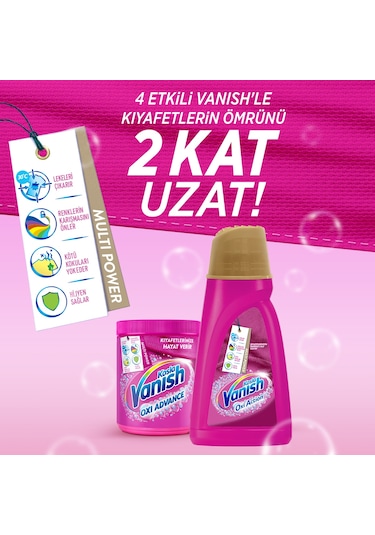 Vanish Kosla Oxi Action Gold Pembe Sıvı Leke Çıkarıcı 2 x 1 L