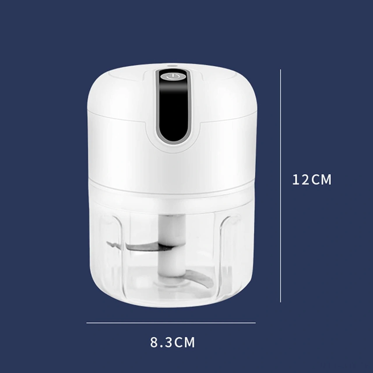 Youmex Usb Şarjlı Elektrikli Zeytinyağlı Biber Dilimi, Sebze Ve Et Döneri - 250ml Kapasite, Ev Ve Piknik İçin Uygun Mavi