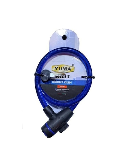 Yuma - Ym-751 80 Cm 12 Mm Bisiklet Kilidi Siyah