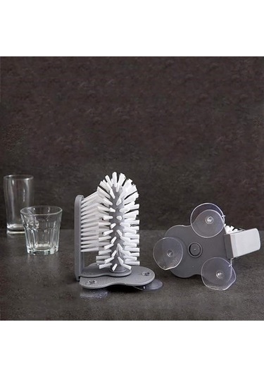 Zmc Bilişim Pratik Kolay Fonksiyonel Vantuzlu Elde Bulaşık Yıkama Fırçası