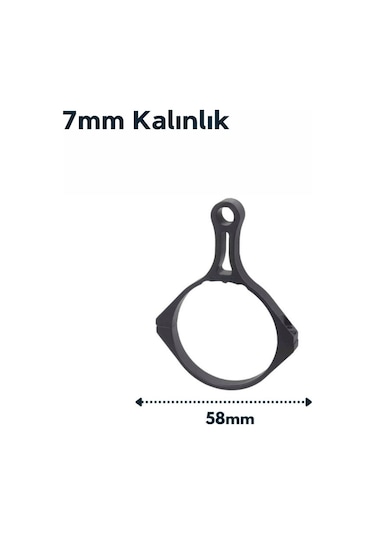 Vector Optics Universal 42-47mm Dürbün Montaj Halkası Scot-57ff Siyah