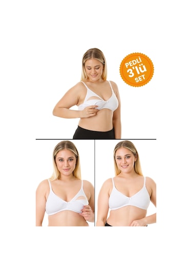 Parlingerie 3'lü Çıkarılabilir Pedli Emzirme Sütyeni