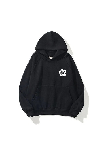 Hırsch Unisex Siesta Beach Sweatshirt Siyah