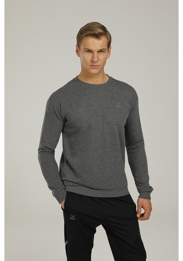 Kinetix Sn90 Basıc C-neck Sweatsh Gri Erkek Sweatshirt