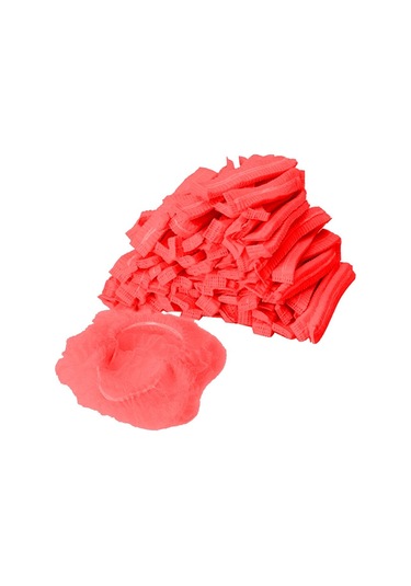 Suntek 100x Tek Kullanımlık Mob Cap Toz Geçirmez Kırmızı