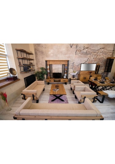 Ntconcept Ntconcept Doğal Ağaç Ofis Koltuk Takımı