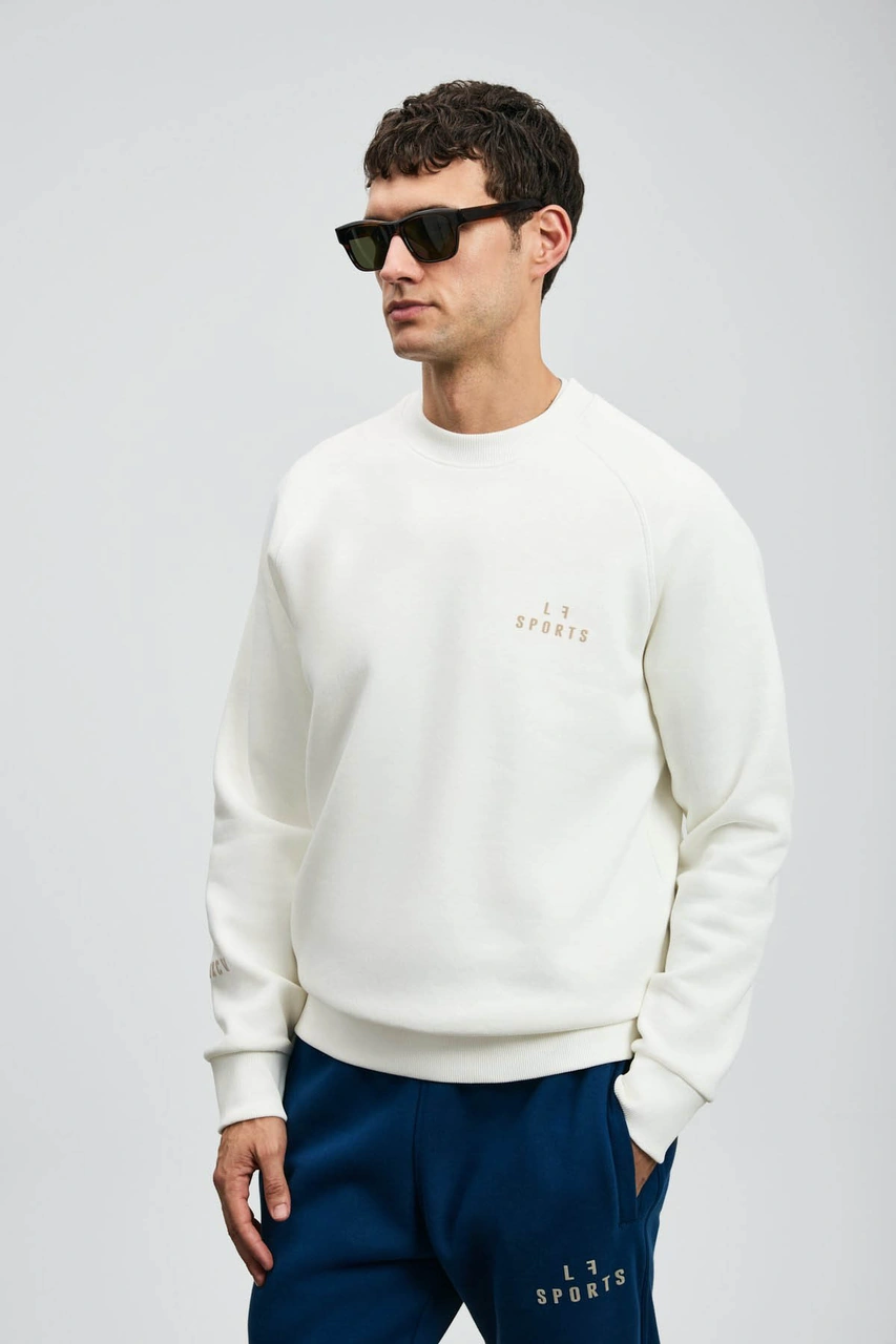 Lufian Kırık Beyaz Erkek Sweatshirt 112030186 Kırık Beyaz