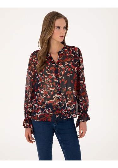 Pierre Cardin Kadın Lacivert Bluz 50314085-vr033 Lacivert