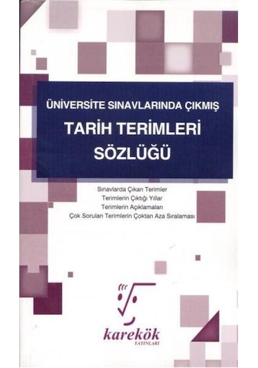 Tarih Terimleri Sözlüğü- Karekök Eğitim Yayın
