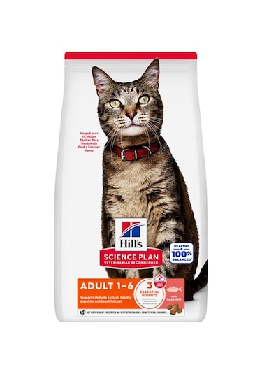 Hill's Science Plan Somonlu Yetişkin Kedi Maması 1,5 Kg
