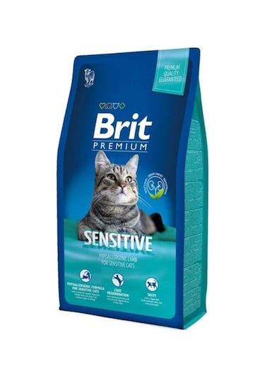 Brit Premium Cat Sensitive Kuzu Etli Yetişkin Kedi Maması 8 KG