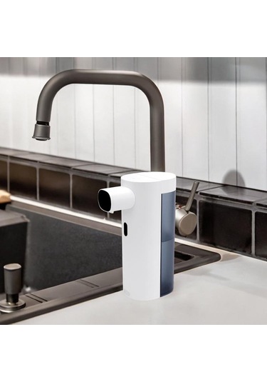 Homyl Otomatik Temizleme Sabun Makinesi Sıvı Sabunluk Duvara Beyaz Diğer