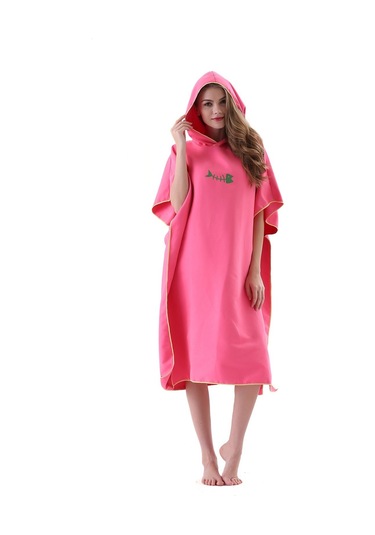 Yetişkinler İçin Sörf Panço Değişen Havlu Çabuk Kuruyan Bornoz Başlıklı Mikrofiber Plaj Battaniyesi Banyo Yüzme Havlusu Koyu Mavi Lacivert