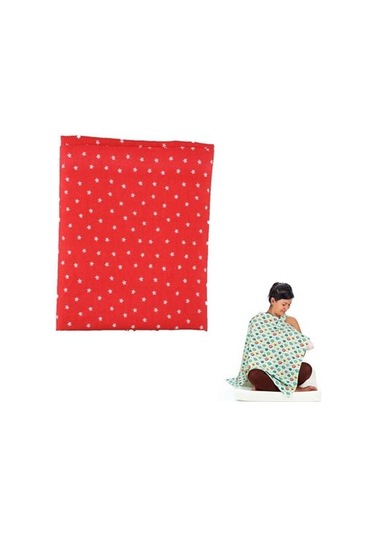 Buffer Kullanışlı Kemerli Yıldız Desenli Bebek Emzirme Önlüğü Örtüsü