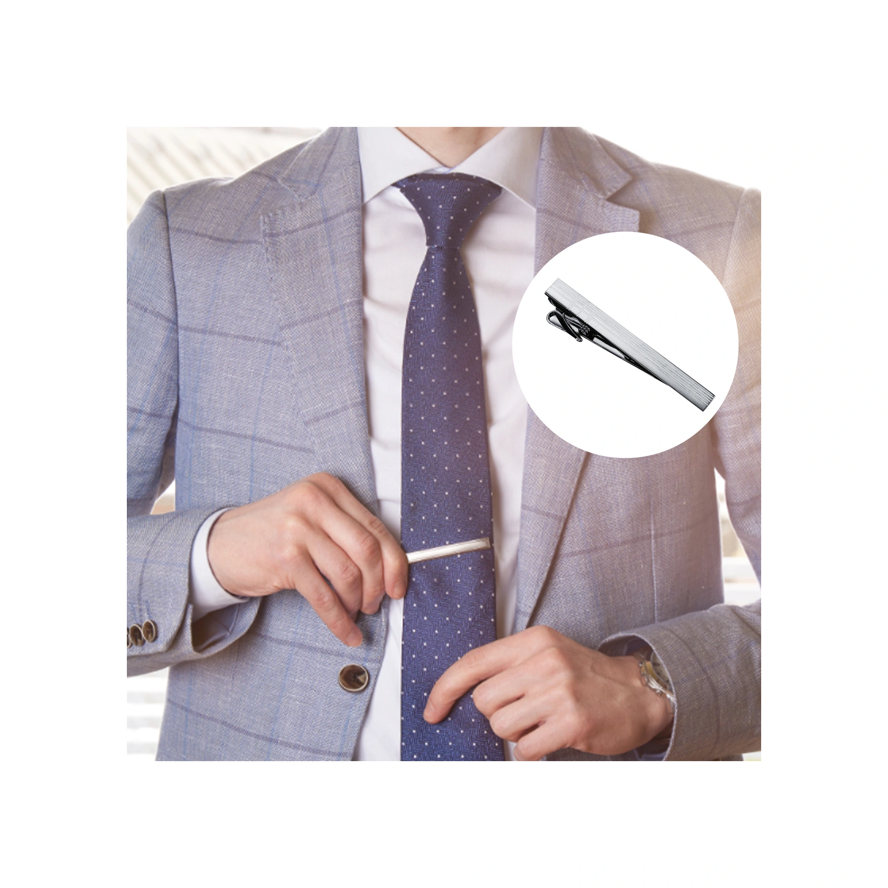 Lemestar Erkek İş Giyim Klasik Flöre Engeli - Kaliteli Çelik, Elektroplating, Pürüzsüz, Alerjiye Sebeb Vermez, Moda Desenler Altın, Gümüş, Siyah Vb. Çok Renkli