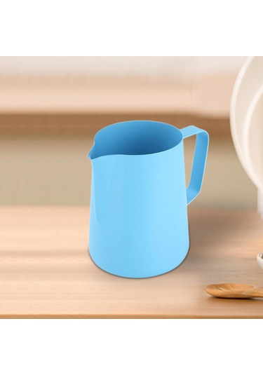 Suntek Kahve Kupası Taşınabilir 600ml Süt Köpüğü Mavi