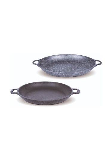 Fms Döküm Kavurma Tenceresi Çift Kulplu 36cm Gri - G3021grı Gri