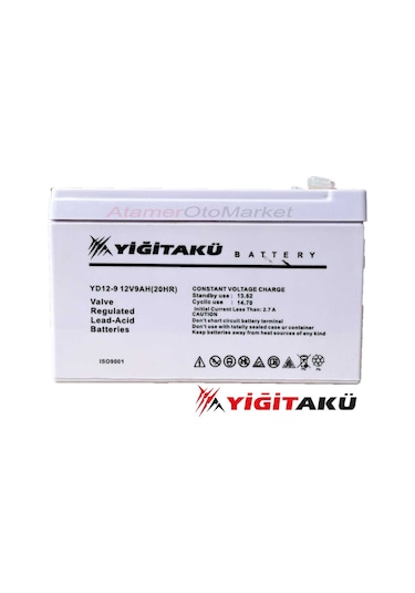 12v 9 Ah-amper Kuru Tip Agm Ups Güç Aküsü Yiğit Akü