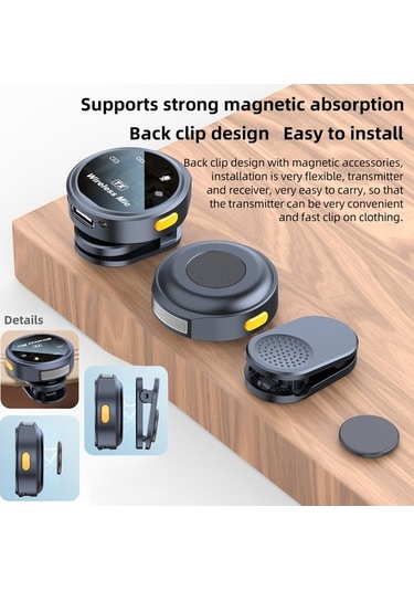 Didadodo 2.4g Kablosuz Mikrofon Seti - Klipsli, Gürültü Önleyici, Şarj Kutusu Dahil Akıllı Telefonlar İçin