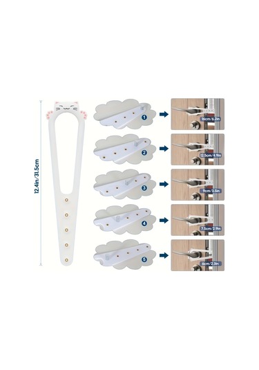 Köpek Önleme İçin Abs Kedi Kapısı Mandalı