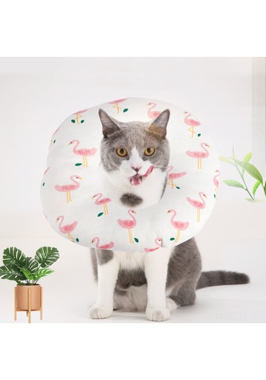 Hombey Kedi Ameliyat Sonrası Kaşıma Ve Yalama Engeli Yumuşak Pamuklu Elizabeth Çemberi M Boyutu - Havalandırıcı, Deri Dostu Ve Konforlu