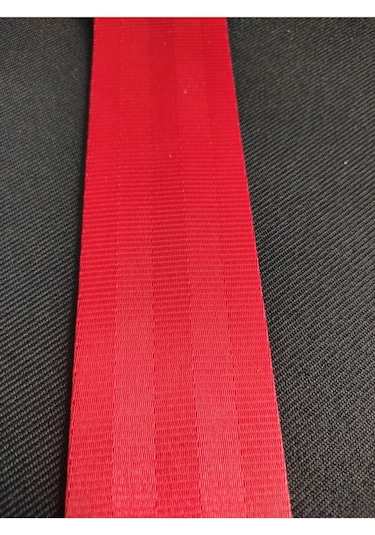 Renkli Emniyet Kemeri Kolonlu 6 Metre 2 Kemer İçin Kan Kırmızı