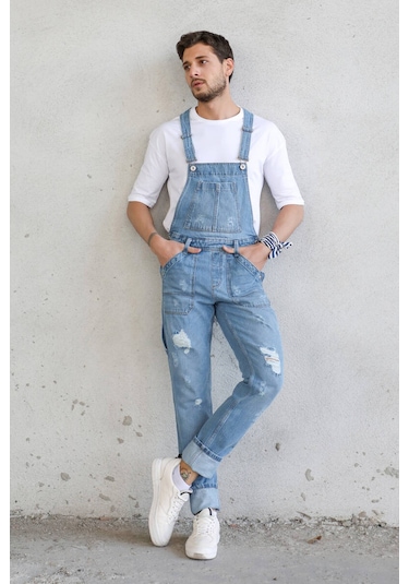 Erkek Jean Tulum Pantolon Mavi