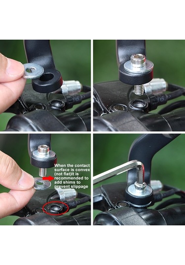 Gub Pro2 Alüminyum Alaşımlı 360 Derece Dönen Motosiklet Telefon Tutucu Siyah Siyah