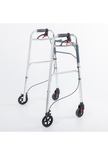 Comfort Tage Frenli Yürüteç 4 Tekerlekli Katlanır Walker Hasta Yürüteci A-1022 Walker