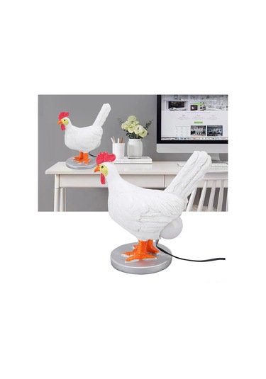 Shineyee Tavuk Figürlü Led Mum Isı Lambası - Usb Şarjlı Reçine Dekoratif Masa Lambası Sıcak Işık Diğer