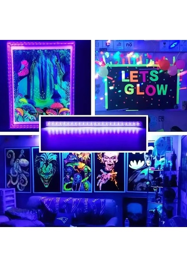 Skycity Led Uv Işık T5 - Bar Sahne Efekti Ve Floresan Dedektörü, Usb Hızlı Bağlanma, 5w Enerji Tasarruflu 1 Adet Siyah