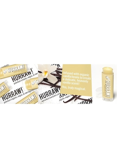 Hurraw Vanilla Bean Lip Balm Vanilya 4.8g