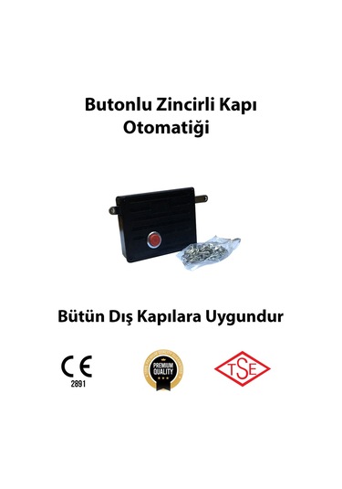 Zincirli Butonlu Kapı Otomatiği Bütün Dış Kapılara Uygun