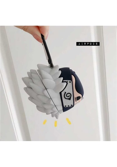 Iphone 1/2. Nesil Uyumlu Koruyucu Bluetooth Kulaklık Kılıfı Figürlü Kakashi Airpods 1/2. Nesil