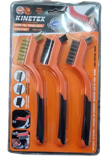 Knitex Ktx-3127 Mini Tel Fırça Seti 3'lü