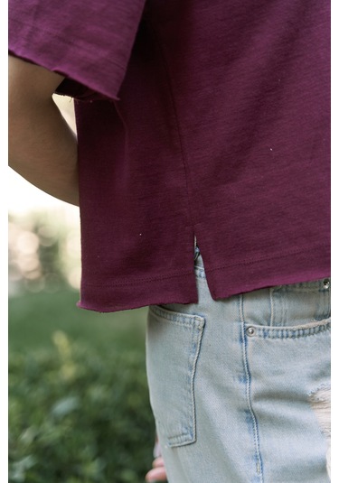Bohemai Ripley Yarım Kol Bordo T-shirt Bordo