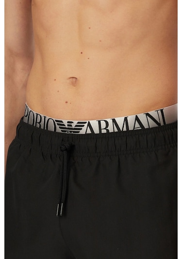 Emporio Armani Erkek Deniz Şortu Em000687 Af20432 Uc001 Siyah
