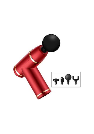 Wondernest Titreşimli Masaj Tabancası, Kas Gevşetici Fasya Aleti, Gr Kırmızı