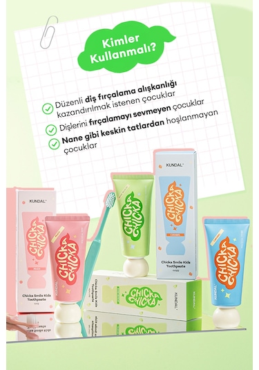 Kundal Chicka Smile Kids Toothpaste Shine Muscat