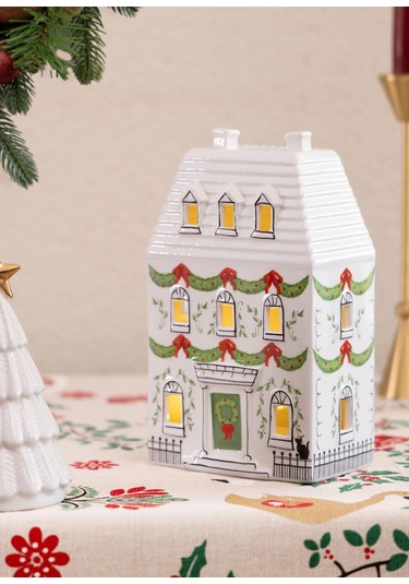 The Mia Dekoratif Led Işıklı Yılbaşı Evi 12x7x19 Cm 1 Adet