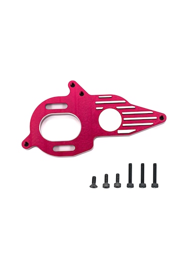 Youmex Arrma 1/10 4x4 Granite Mega İçin Alüminyum Motor Soğutucu Tabanı Kırmızı Bjm106