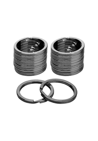 30 Adet Platin Renk 3 Cm Metal Anahtarlık Halkası