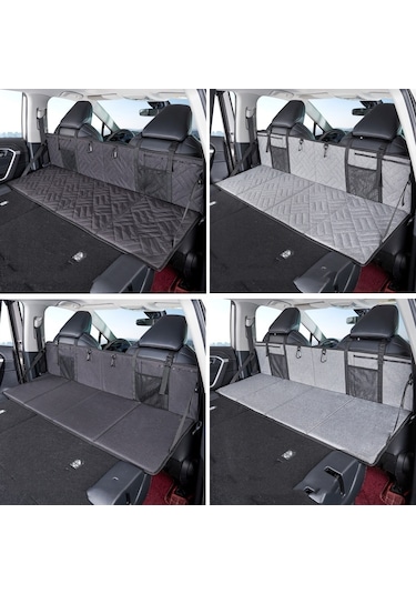 Sones Tesla İçin Araba Kamp Yatağı Katlanır Tahta Suv Arka Sıra Uzatma Kartı, Renk: Gri