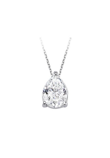 Sirius Pırlanta Beyaz Topaz Taşlı Gemma Kolye 0823p0059