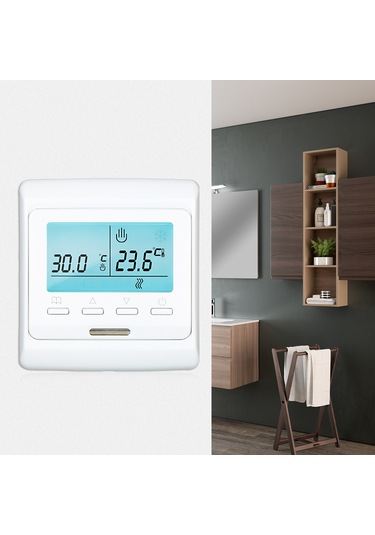 Reedark 16a Akıllı Isıtma Termostati - Lcd Dokunmatik Panel, Programlanabilir Mod, Enerji Tasarrufu, Çocuk Kilidi, Ev/ofis Kullanıma Uygun