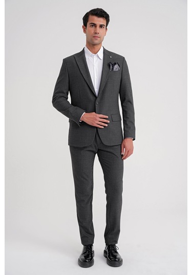 C 724 Ceket Comfort Füme Füme