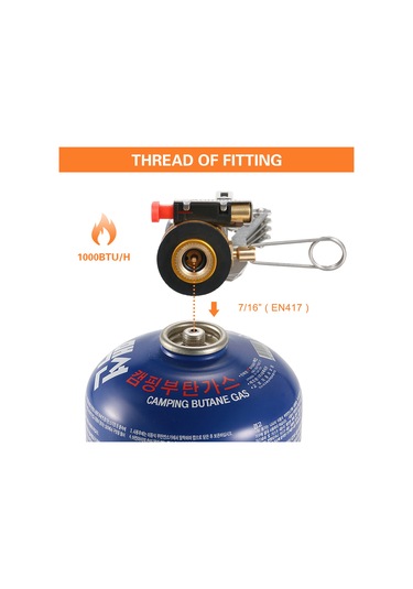 Aomiun-aomiun Mini Kamp Gaz Sobası Sırt Çantası Piezo Ateşleme,y25070 Gümüş